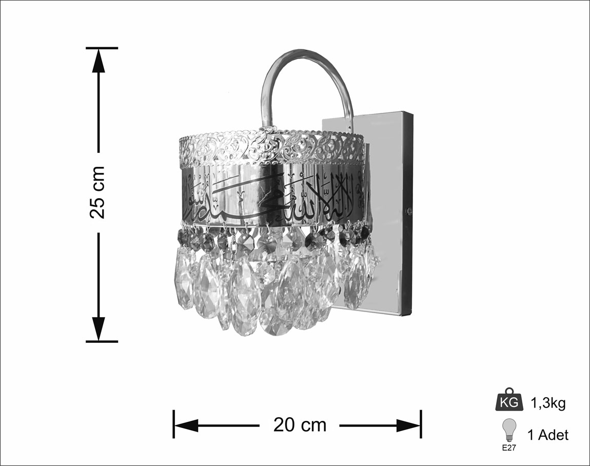 Ayetli Klasik Deve Boynu AplikD